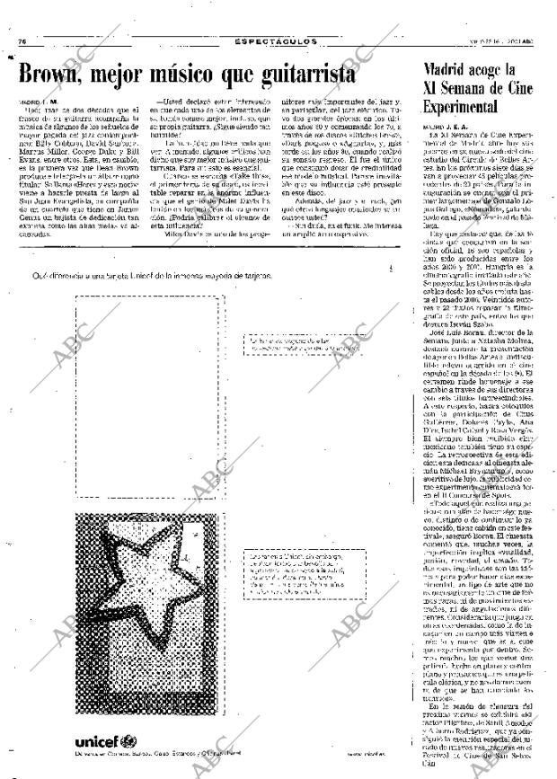 ABC MADRID 16-11-2001 página 76