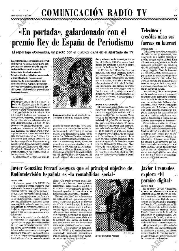 ABC MADRID 16-11-2001 página 83