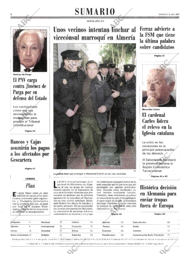 ABC MADRID 17-11-2001 página 2