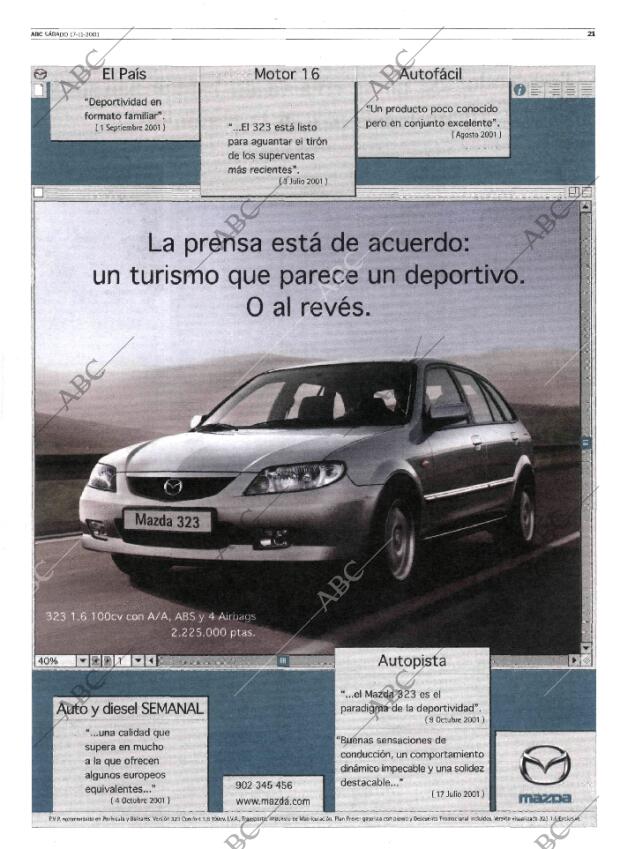 ABC MADRID 17-11-2001 página 21