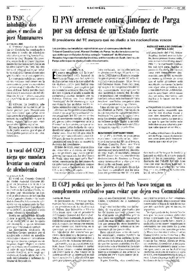 ABC MADRID 17-11-2001 página 26