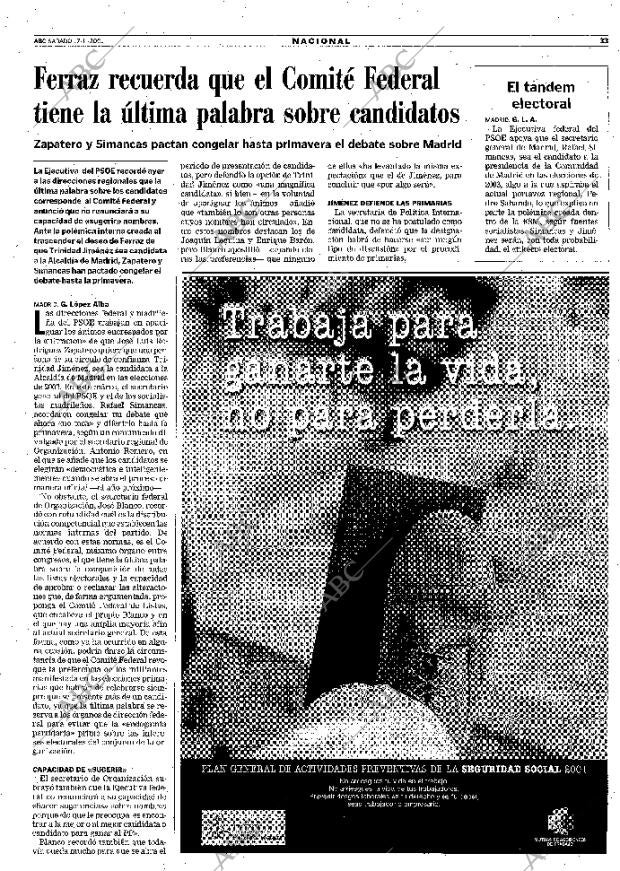ABC MADRID 17-11-2001 página 33