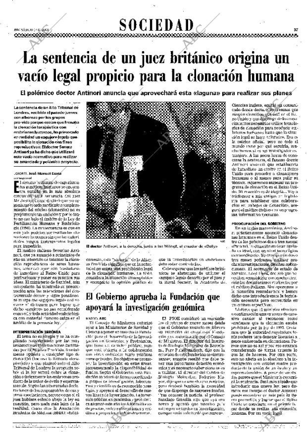 ABC MADRID 17-11-2001 página 37