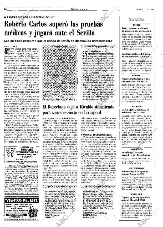 ABC MADRID 17-11-2001 página 60