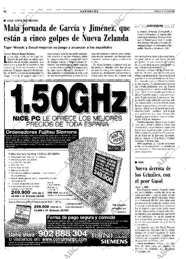ABC MADRID 17-11-2001 página 62