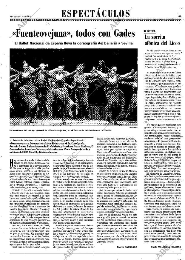 ABC MADRID 17-11-2001 página 69