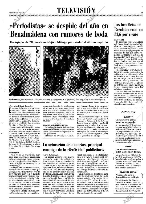 ABC MADRID 17-11-2001 página 75