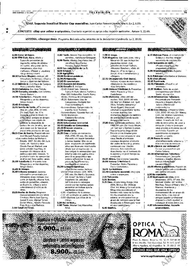 ABC MADRID 17-11-2001 página 79