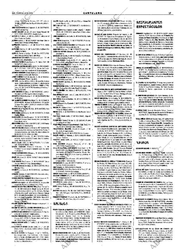 ABC MADRID 18-11-2001 página 101