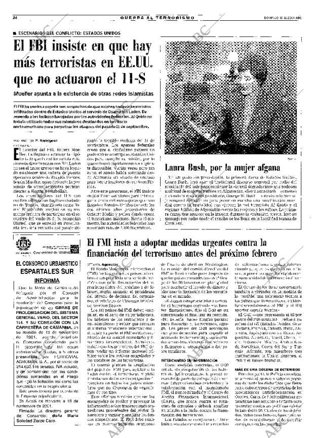 ABC MADRID 18-11-2001 página 24