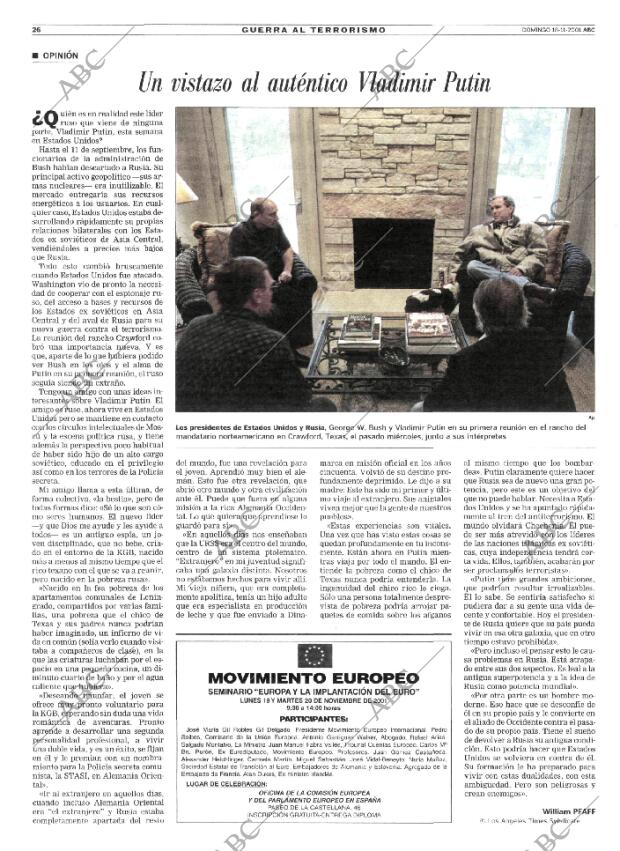 ABC MADRID 18-11-2001 página 26