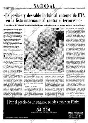 ABC MADRID 18-11-2001 página 27