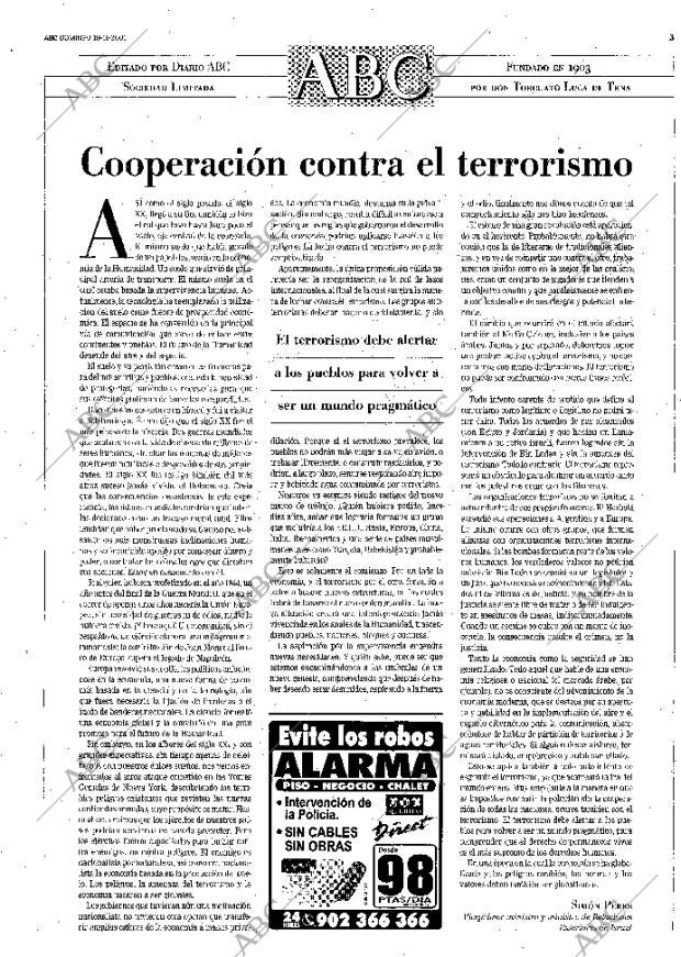 ABC MADRID 18-11-2001 página 3