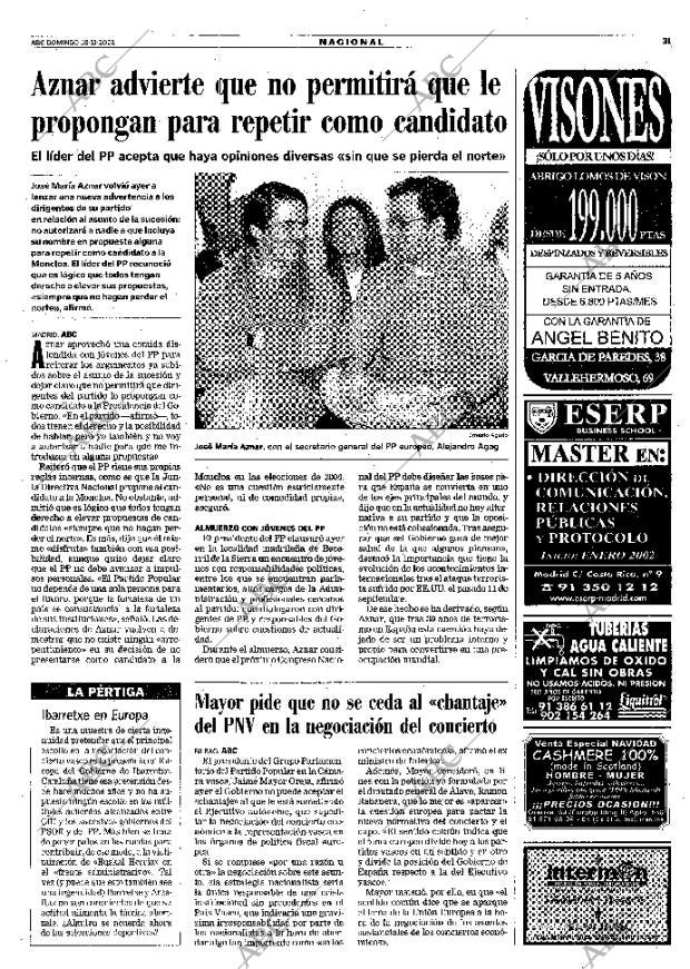 ABC MADRID 18-11-2001 página 31