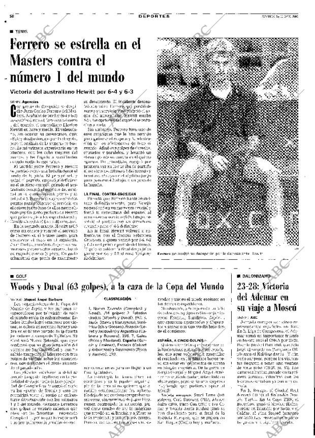 ABC MADRID 18-11-2001 página 58
