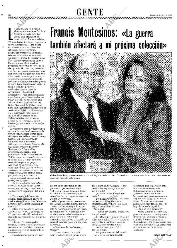 ABC MADRID 18-11-2001 página 72