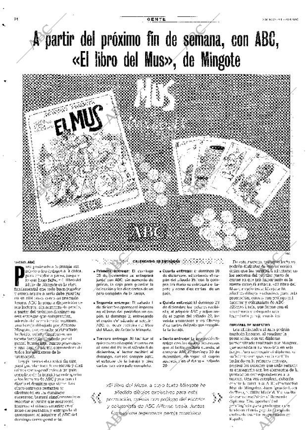 ABC MADRID 18-11-2001 página 74