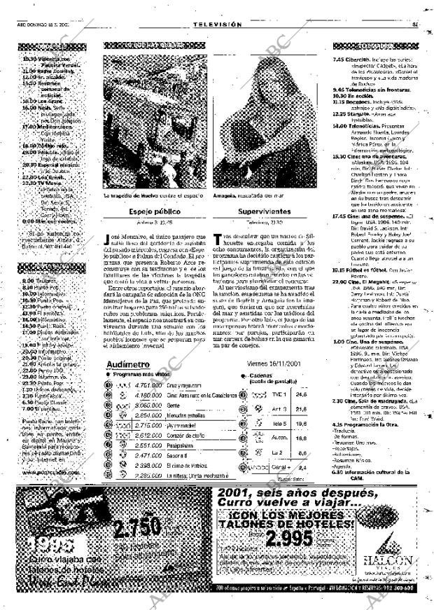 ABC MADRID 18-11-2001 página 81