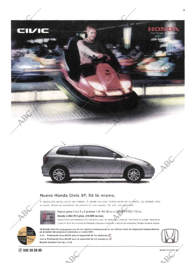 ABC MADRID 18-11-2001 página 9