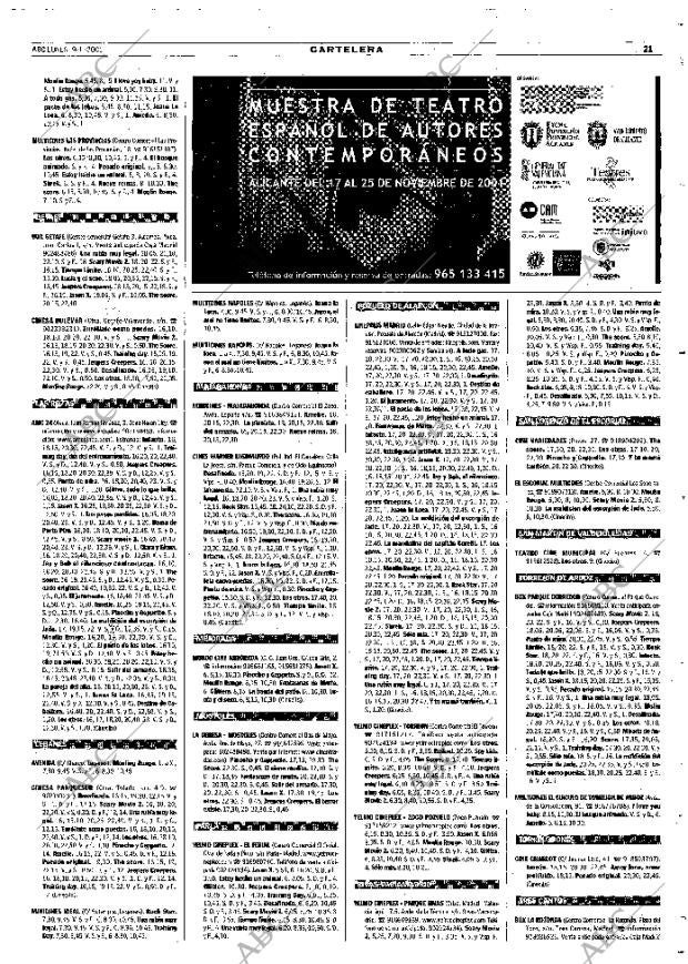 ABC MADRID 19-11-2001 página 109