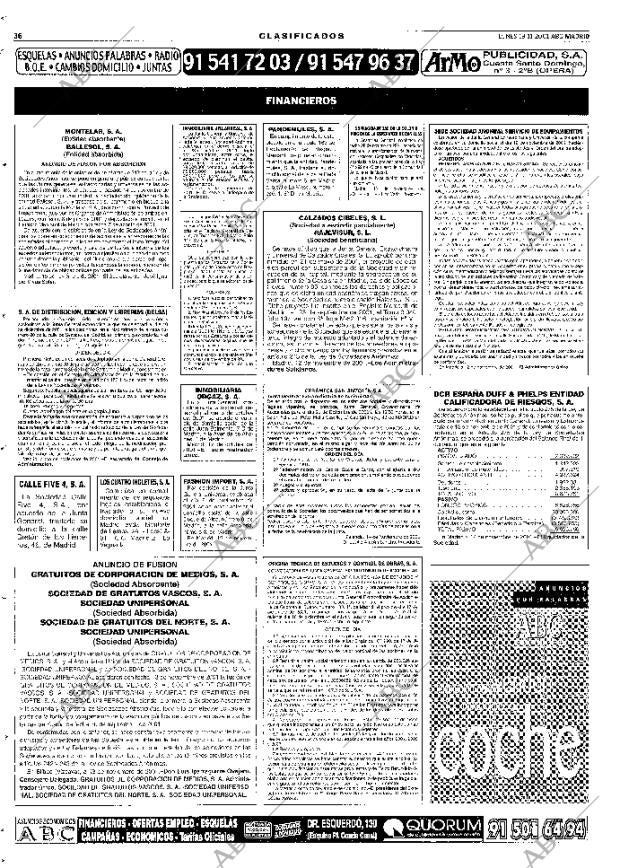 ABC MADRID 19-11-2001 página 124