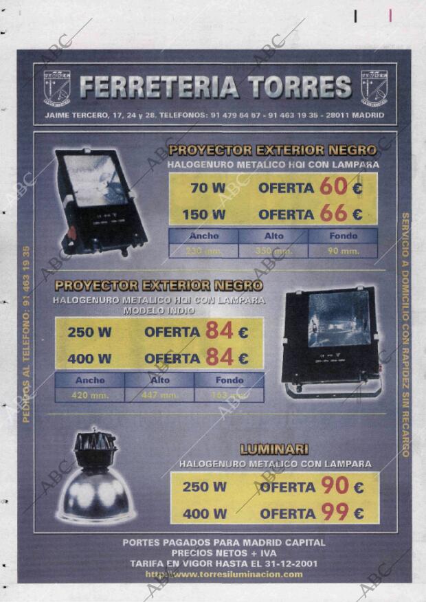 ABC MADRID 19-11-2001 página 128