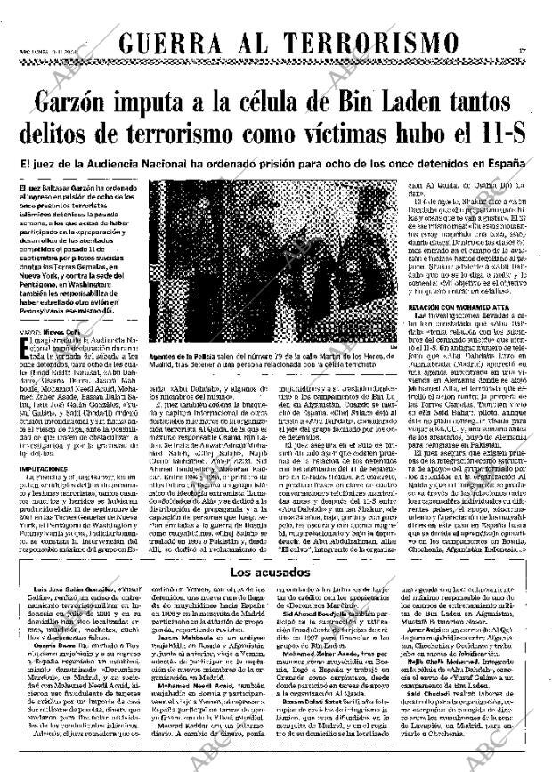 ABC MADRID 19-11-2001 página 17