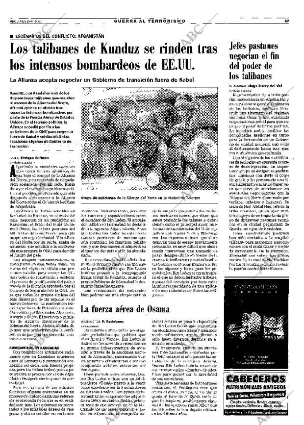 ABC MADRID 19-11-2001 página 19