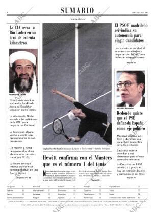 ABC MADRID 19-11-2001 página 2