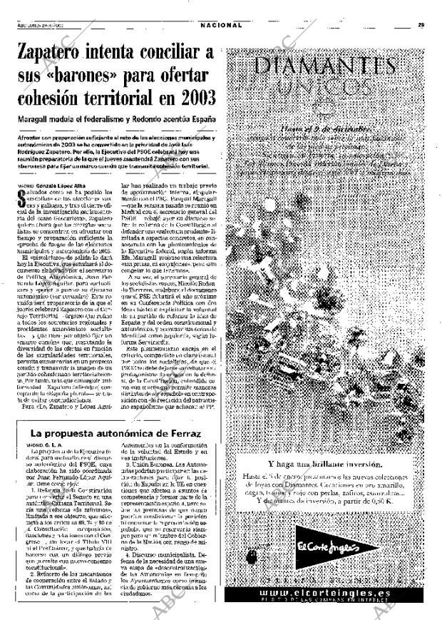 ABC MADRID 19-11-2001 página 29