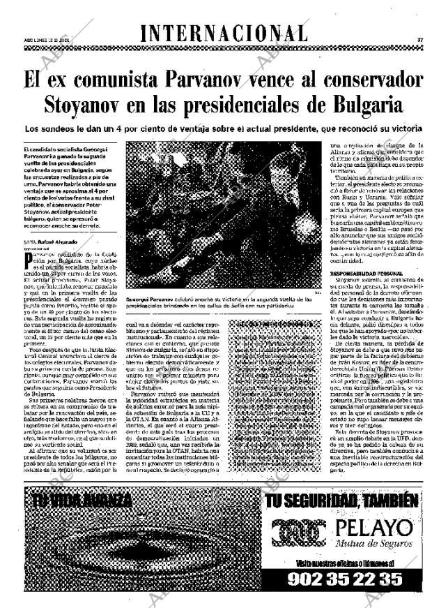 ABC MADRID 19-11-2001 página 37