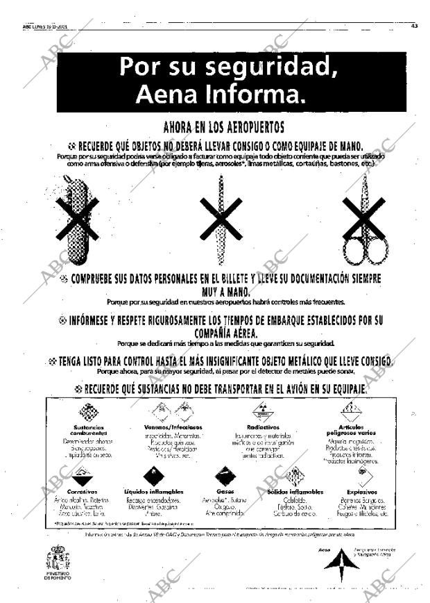 ABC MADRID 19-11-2001 página 43