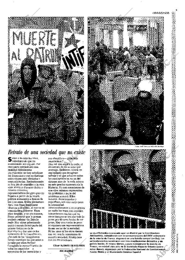 ABC MADRID 19-11-2001 página 5