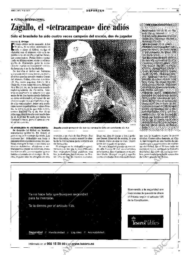 ABC MADRID 19-11-2001 página 61