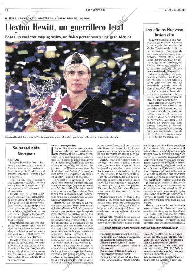 ABC MADRID 19-11-2001 página 66