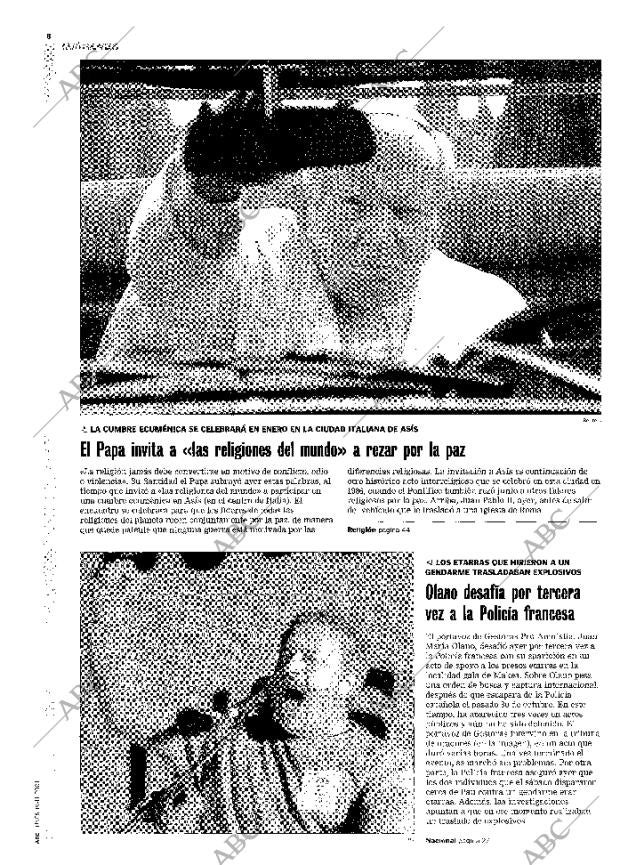 ABC MADRID 19-11-2001 página 8