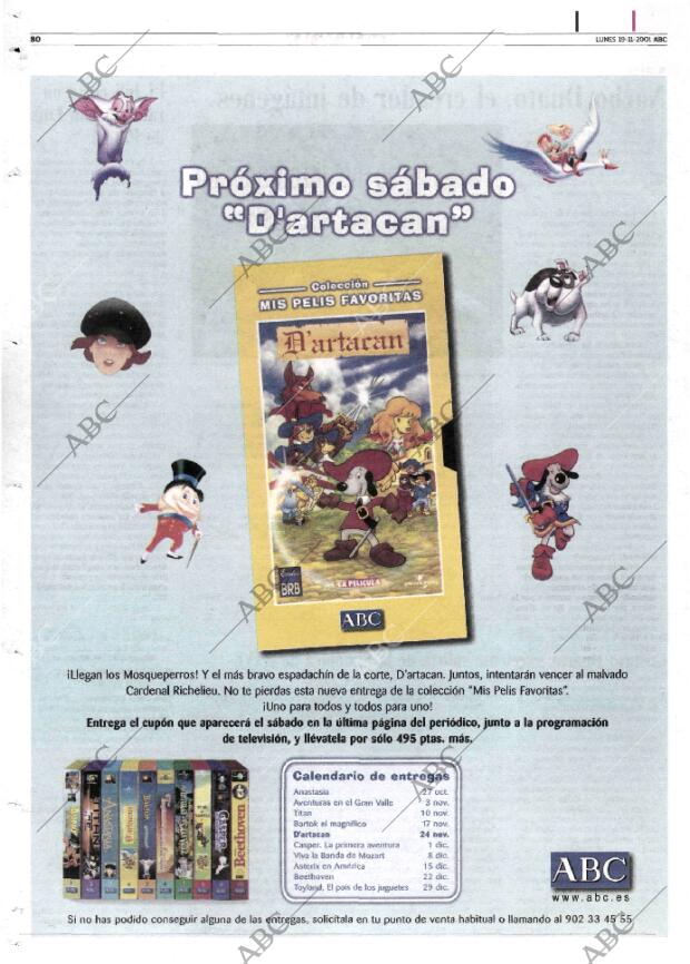 ABC MADRID 19-11-2001 página 80