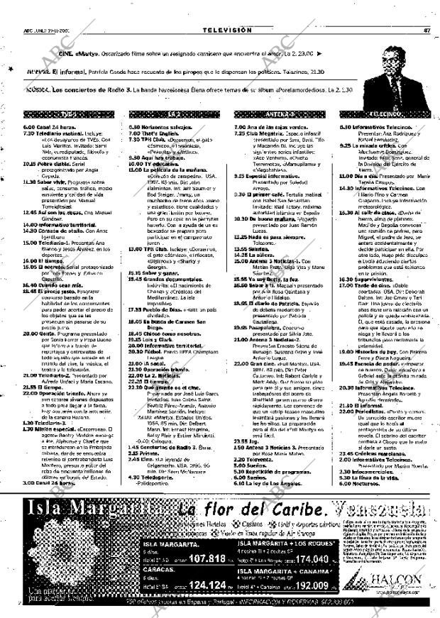 ABC MADRID 19-11-2001 página 87