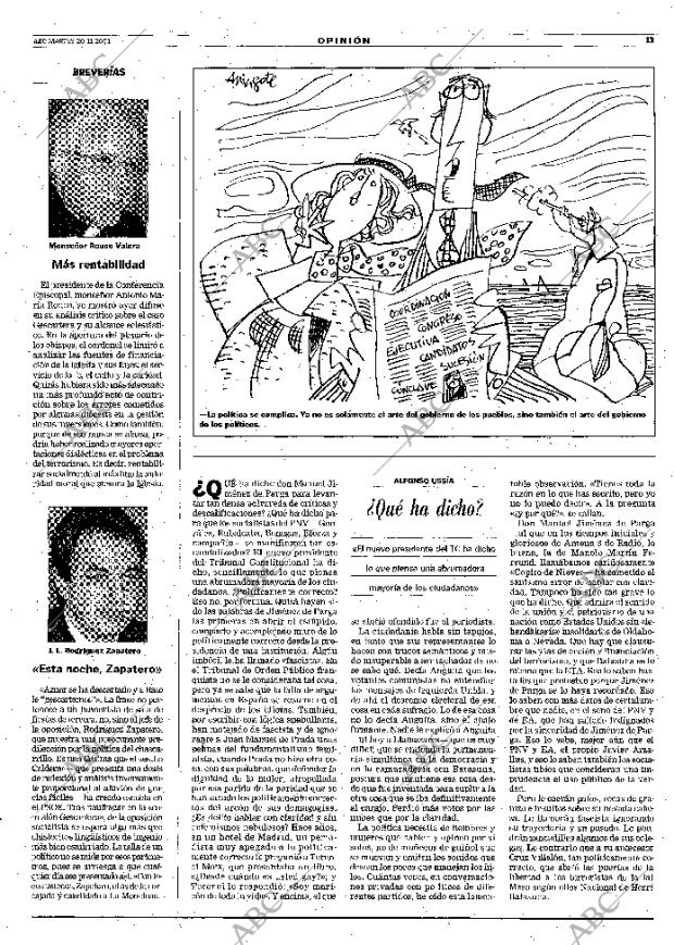ABC MADRID 20-11-2001 página 13