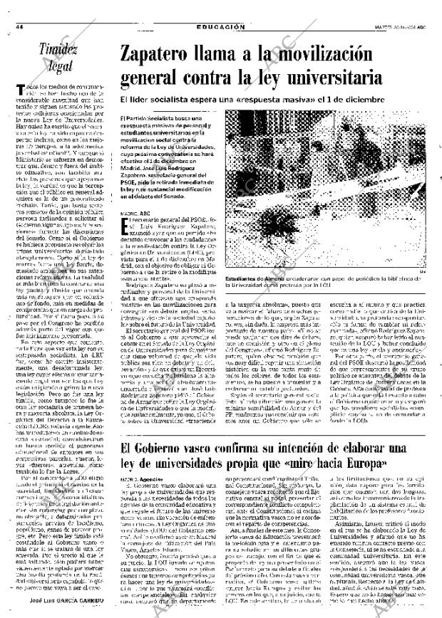 ABC MADRID 20-11-2001 página 44