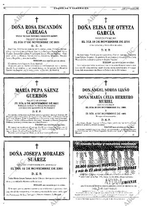 ABC MADRID 20-11-2001 página 70