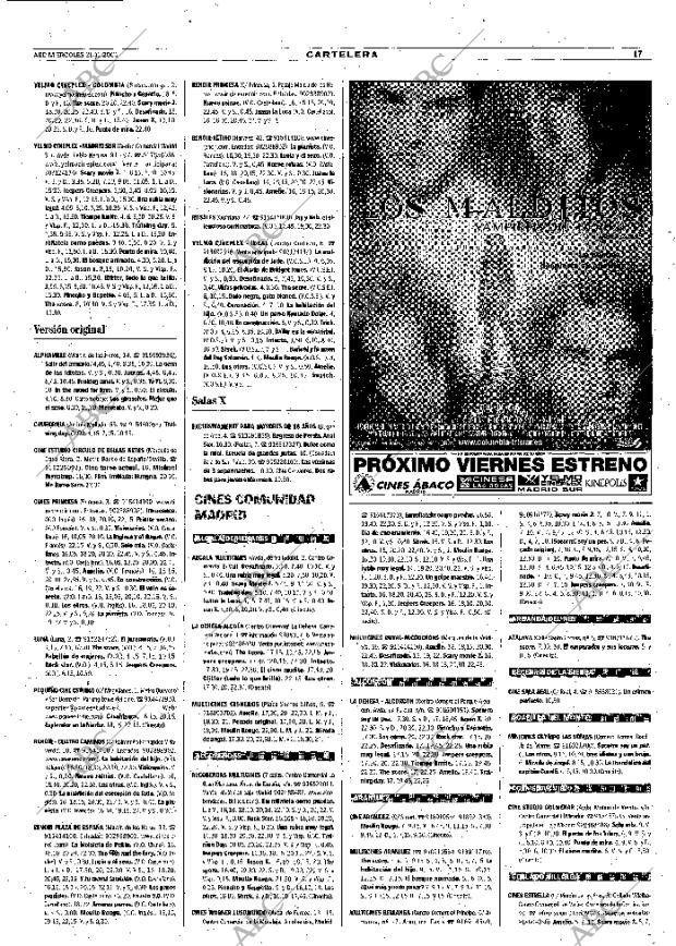 ABC MADRID 21-11-2001 página 105