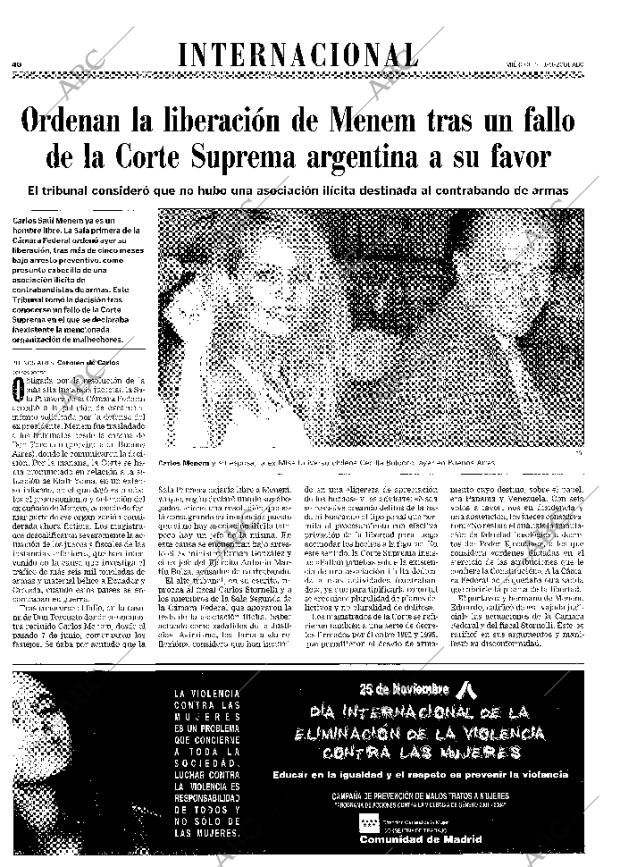 ABC MADRID 21-11-2001 página 40