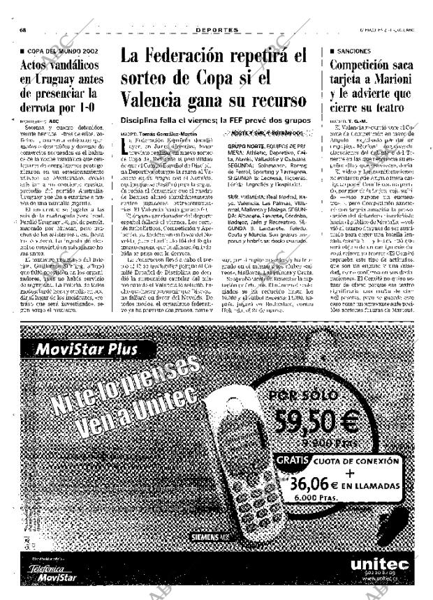 ABC MADRID 21-11-2001 página 68