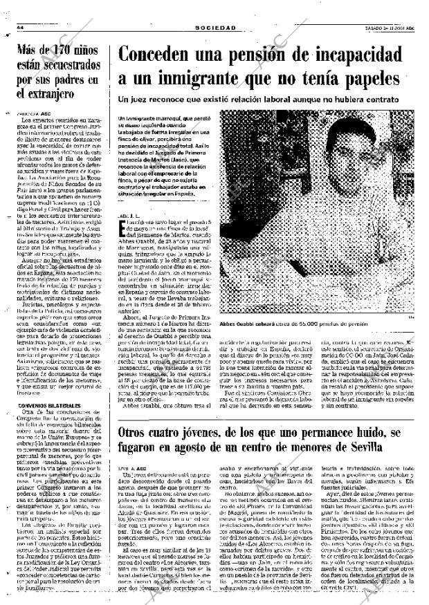 ABC MADRID 24-11-2001 página 44