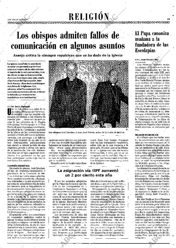 ABC MADRID 24-11-2001 página 45