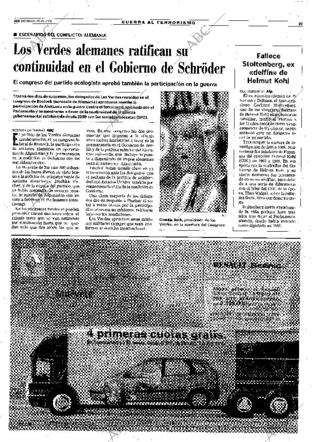 ABC MADRID 25-11-2001 página 19
