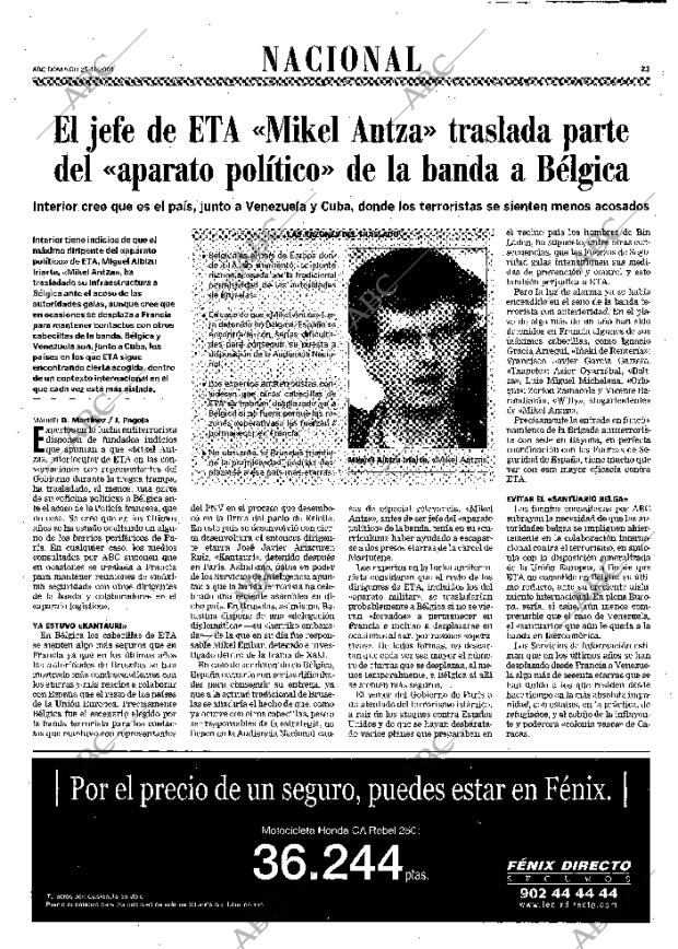 ABC MADRID 25-11-2001 página 23