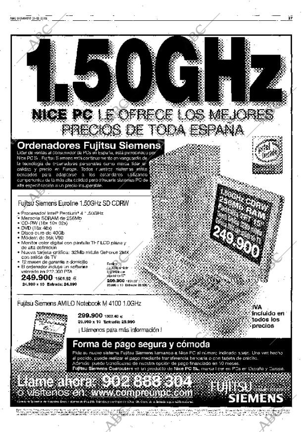 ABC MADRID 25-11-2001 página 27