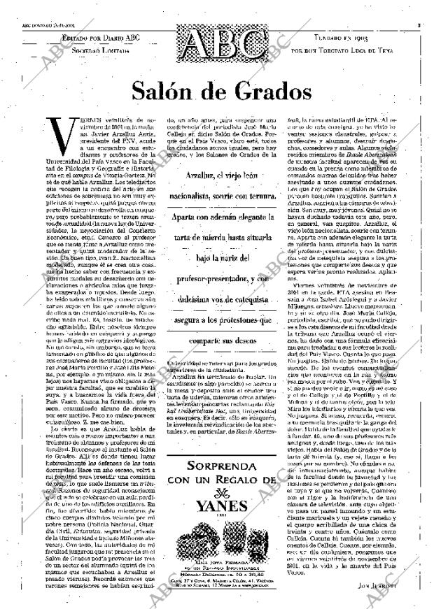 ABC MADRID 25-11-2001 página 3